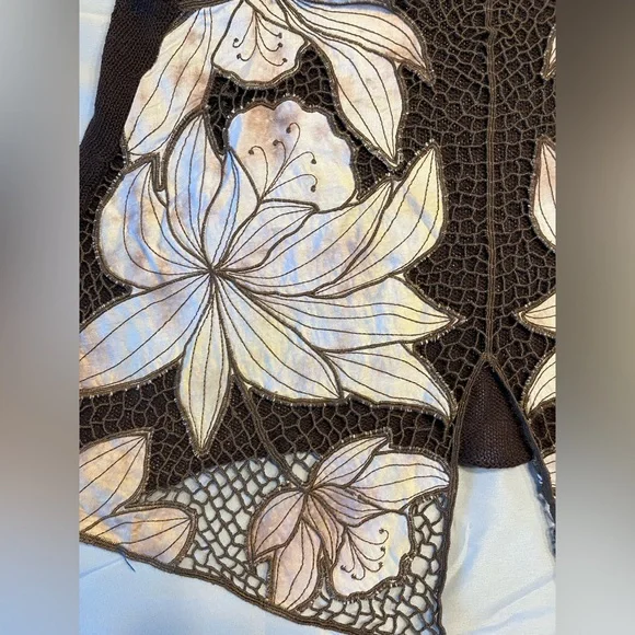 RARE GEM! Free People Crocheted and Beaded Vintage Tank - Picture 5 of 6